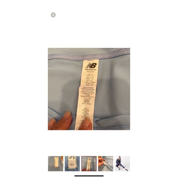 NWT new balance for j crew fitted capris style g1692 size XL - Picture 4 of 7